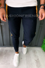 Pantaloni de trening pentru barbati - slim fit -bleumarin- A5982 foto