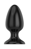 Dop Anal Plug Tear Shape Stopper Handle Sex Play Silicon Black Ventuza Big Size, Roz, S