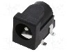 Conector alimentare DC, {{Tensiune nominala}}, {{Numarul de pini}} pini, seria {{Seria producatorului}}, 5,5/2,1mm. NINIGI - PC-GK2.1-SMD