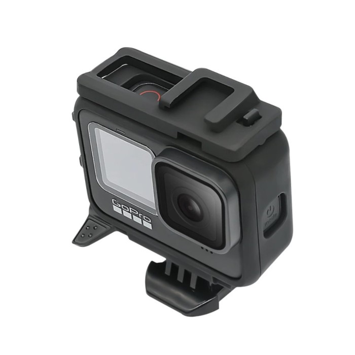 Cadru de protectie, Surewo, compatibil GoPro Hero 12, sisteme de prindere cold shoe, negru