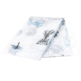 Perdea dus panzata din poliester transparenta 180x200cm Zilan CC9832