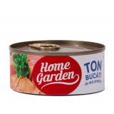 Ton Bucati in Suc Propriu, Home Garden, 170 g, Conserva de Peste, Conserva de Ton Home Garden, Conserva de Ton in Suc Propriu Home Garden, Conserva de