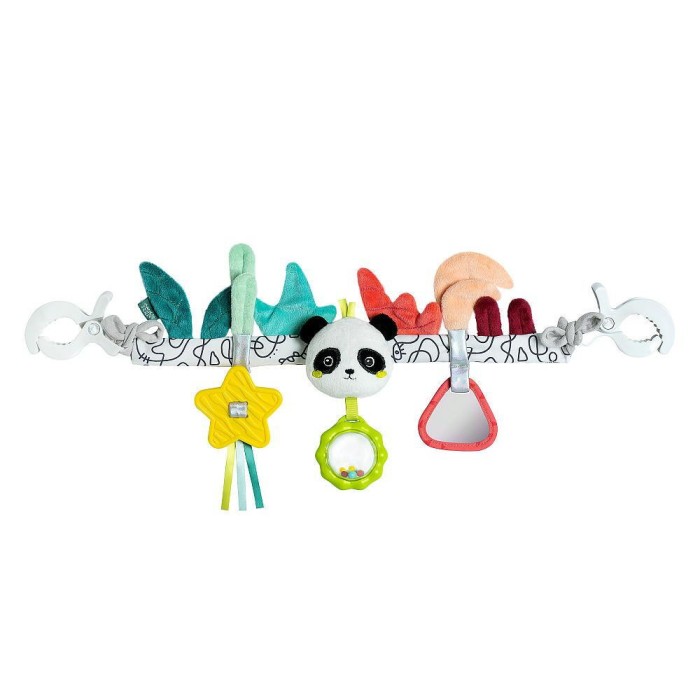 Jucarie carucior Dobabydoo - Ursulet panda PlayLearn Toys