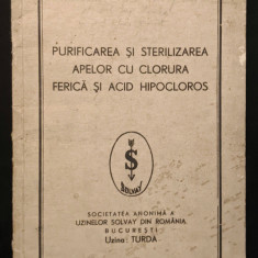 1944 EPURAREA APELOR Purificarea Sterilizarea cu Clorura Ferica Acid Hipocloros