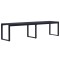 vidaXL Bancă de grădină, negru, 180 cm, placă PS