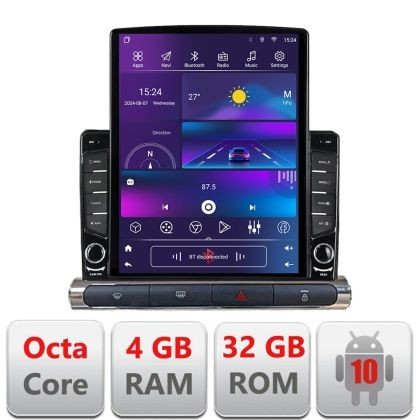 Navigatie Citroen C3 2017-2024 ecran color de fabrica dedicata Ouad core 4+32 ecran vertical 9.7&quot; DSP 360 FHD AHD Android radio gps internet Kit-+EDT-