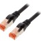 Patch Cord S/FTP Cat6 Negru 10m LSZH 27AWG