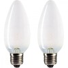 Bec Lumanare E27 25W Mat Philips B35, 2 buc/set, Lumina Calda, Incandescent