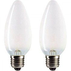 Bec lumanare E27 25W mat (2buc/set) B35 Philips