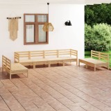 Cumpara ieftin Set mobilier de grădină, 8 piese, lemn masiv de pin