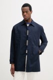United Colors of Benetton palton barbati, culoarea bleumarin, de tranzitie, 21NCUN04I