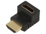 Adaptor HDMI 1.4 Unghi 90&deg; Negru