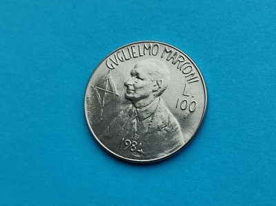 100 Lire 1984 San Marino-UNC-RAR-in realitate arata bine! foto