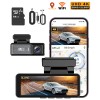 Camera auto de bord DVR QOVU&reg; S5, Full Kit, Single 4K Fata, Card 64GB &amp; Kit monitorizare parcare incluse, Senzor Coliziune, GPS &amp; WiFi, Vedere nocturn
