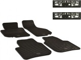 Set Covorase Auto Cauciuc Umbrella Pentru Skoda Superb Ii (2008-2015) + Suport Numar Inmatriculare Mega Drive Simplu Set 2 Buc