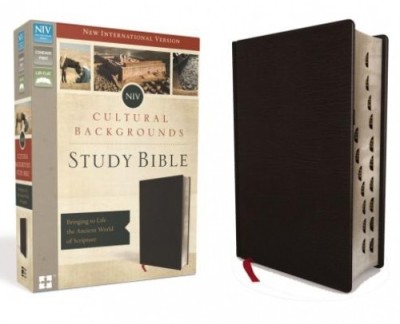 NIV, Cultural Backgrounds Study Bible, Indexed, Bonded Leather: Bringing to Life the Ancient World of Scripture foto