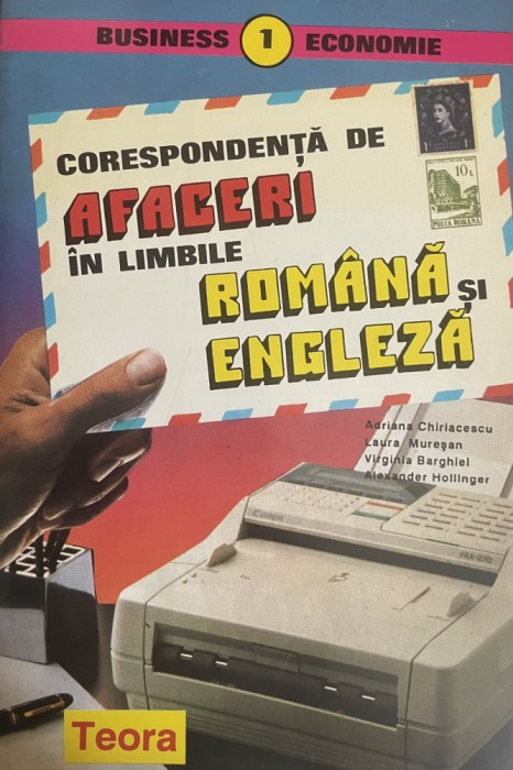 Corespondenta de afaceri in limbile romana si engleza