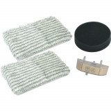 Kit intretinere Rowenta ZR005801, 1 filtru de spuma, 2 mopuri din microfibra, 1 cartus anticalcar compatibil cu Clean &amp; Steam