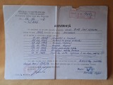 Adeverinta MINISTERUL FORTELOR ARMATE - Republica Socialista Tomania, privind situatia militara a unui ofiter, document vechi, datat anul 1968