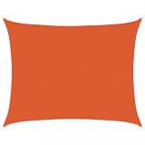 Cumpara ieftin Panza parasolar, portocaliu dreptunghiular 6x7 m HDPE 160 g/m&sup2;