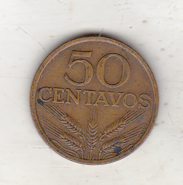 bnk mnd Portugalia 50 centavos 1974