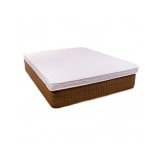 Topper saltea 80x200 spuma 10cm, fermitate medie spre tare, spuma poliuretanica, husa fixa matlasata, microfibra, Saltsib