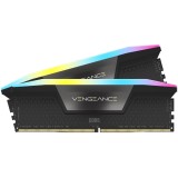 Memorie Vengeance Std PMIC, XMP 3.0 Black Heatspreader, 64GB (2x32GB), DDR5, 5600MT/s, CL 36, RGB, Corsair