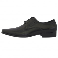 Pantofi eleganti barbati, din piele naturala, marca Eldemas, 663-91S-01-24, negru 37 foto