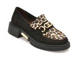 Mocasini EPICA negri, 472302, din piele intoarsa