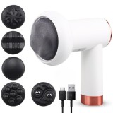 Cumpara ieftin Aparat Masaj Anticelulitic Profesional, 5 Capete, 6 Trepte, 3200 rpm, Remodelare, Relaxare, Tonifiere, USB-C, Alb