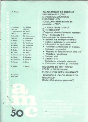 Automatica, management, calculatoare (vol. 50) foto