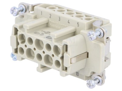 Conector HDC Inserturi Contact Mamă Han E 10 10 PE foto