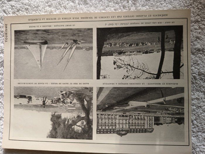 reclama prezentare agremente si distractii sportive din Franta , anii 1960