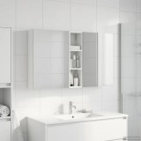 vidaXL Set dulap baie cu raft 3 pcs 120 x 14,5 x 70 cm Lemn compozit 3403744