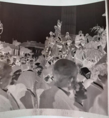 Negativ pe celuloid Mare manifestatie religioasa greco-catolica Dej anii 1930 foto