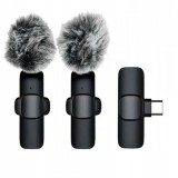 Lavaliera OEM, USB-C, Set 2 bucati, Neagra