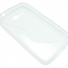 Husa silicon S-line transparenta pentru Alcatel One Touch X'Pop (OT-5030, OT-5035D, OT-5035E, OT-5035Y)