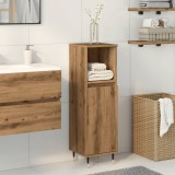 vidaXL Dulap de baie, stejar artizanal, 30x30x100 cm, lemn prelucrat