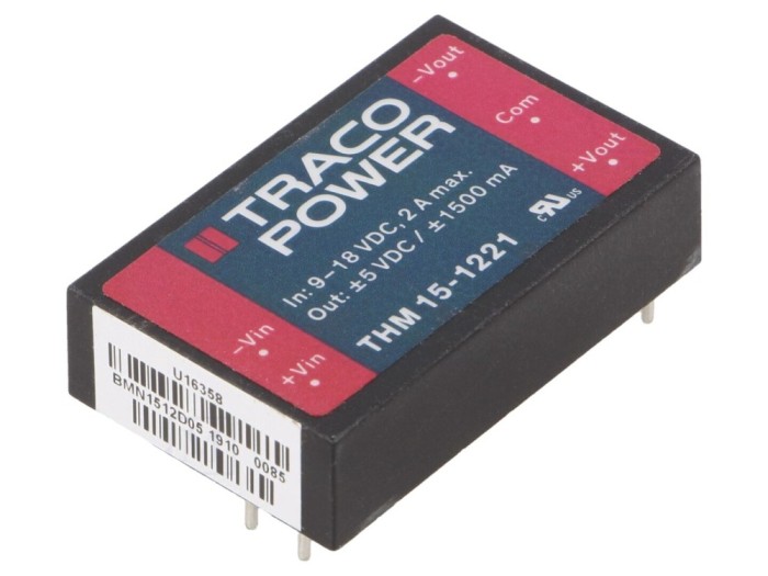 Convertor DC/DC 15W 5V/-5V 9-18V