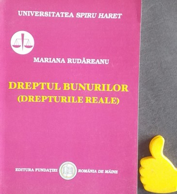 Dreptul bunurilor Drepturile reale Mariana Rudareanu foto