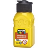 Culoare acrilica 100 ml, galben, Nova Color