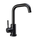Baterie Lavoar cu Pipa Rotativa, Negru, Inox SUS304, LY008C