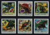 S. TOME E PRINCIPE 2003 - Animale preistorice / serie completa MNH, Nestampilat
