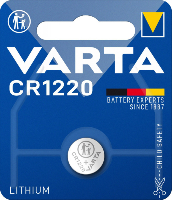 Baterie buton litiu CR1220 3V 35mAh Varta