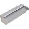 F&acirc;nt&acirc;nă piscină dreptunghiulară LED-uri 30 cm oțel inoxidabil