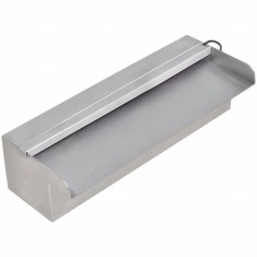F&acirc;nt&acirc;nă piscină dreptunghiulară LED-uri 30 cm oțel inoxidabil