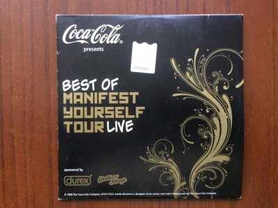 Manifest yourself tour live best of sunete 2008 cd disc selectii muzica rock VG+ foto