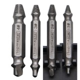 Set 4 extractoare pentru suruburi rupte Topmaster Pro din otel Cr-Mo