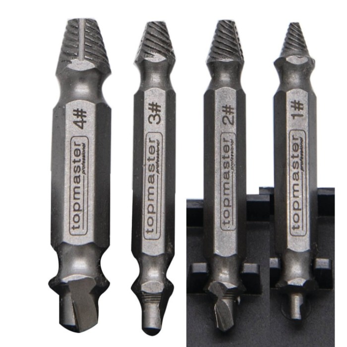 Set 4 extractoare suruburi TMP HardWork ToolsRange