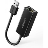 Placa Retea UGREEN CR110, RJ45, USB, Negru